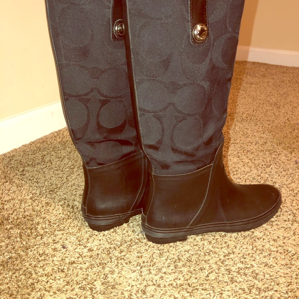 Coach rain boots